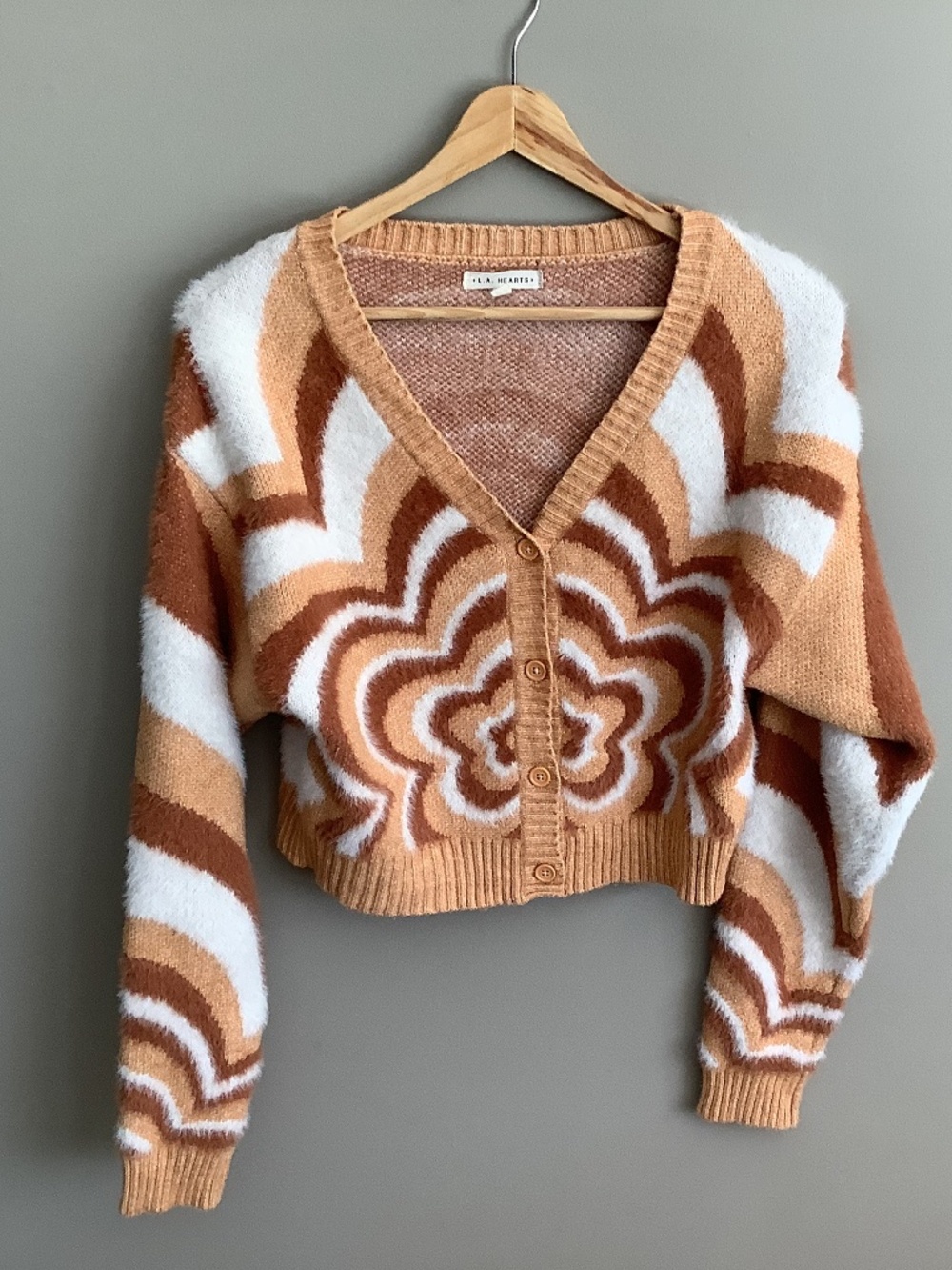 LA Hearts Cropped cardigan sweater